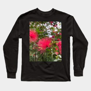 ohiʻa haʻole eucalyptus flower calliandra hawaii botanical garden Long Sleeve T-Shirt